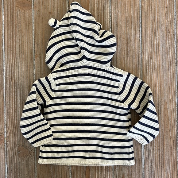 Baby Gap Navy Striped Cotton Button Up Sweater/Cardigan Size 6-12 months - Picture 8 of 8